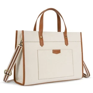 Missnine Laptop Tote Canvas Laptoptasche 15,6" Arbeit Umhängetaschen Aktentasche für - Bild 1 von 7