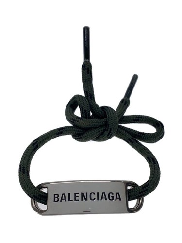 BALENCIAGA Bracciale Logo Placca GRN Uomo