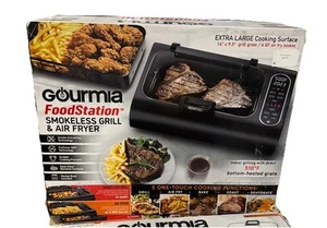 New Gourmia GGA2120 FoodStation Indoor Smokeless Grill with Guided Cooking - Imagen 1 de 13