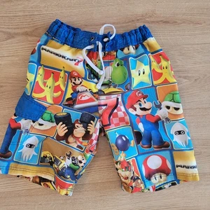 Nintendo Super Mario Bros. Boys 10-12 Swim Trunks Sz Medium - Picture 1 of 7