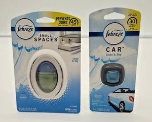 Febreze Small Spaces And Febreze Autoduft Leinen Und Himmel 2X - Bild 1 von 7