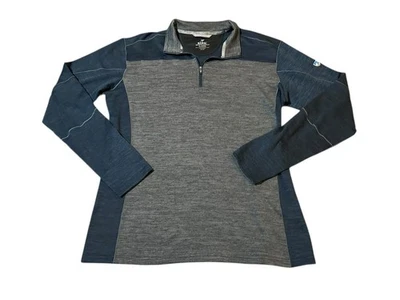Kuhl Ryzer Sweater Mens Gray Quater Zip Stretch Hiking Soft Thumb Holes XL - Image 1 of 4