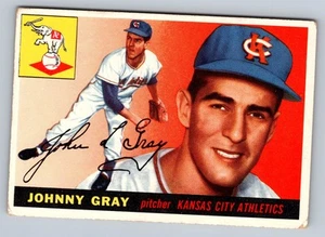 1955 Topps #101 Johnny Gray VG-EX Baseballkarte - Bild 1 von 2