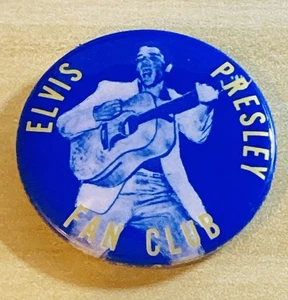 Elvis Presley Pinback Button Elvis Presley Fan Club Orig Vint NM/M © 1956 Type A - Picture 1 of 3