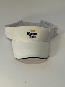 CORONA LIGHT BEER 👑 VISIERA PARASOLE, GOLF BEACH BIANCA STRAPBACK REGOLABILE NUOVA - Foto 1 di 5