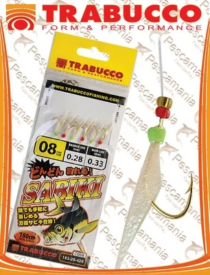 TRABUCCO S.R.L. Sabiki Trabucco MOD.4 cm.180 6 ami sgombri, lanzardi e sugarelli