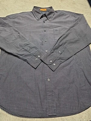 Dockers мужской серый/бордовый клетчатый длинным рукавом платье рубашка размер L - Изображение 1 из 4