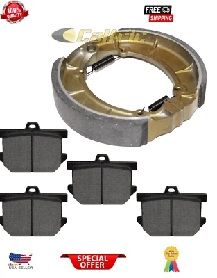 Pastillas de freno delanteras y zapatas de freno traseras para Yamaha XV920R Virago 1981 1982 Foto 1 de 2