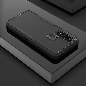 Funda trasera de poliuretano termoplástico híbrido bicolor a prueba de golpes para TCL 20 XE - Imagen 1 de 18