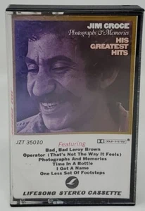 Jim Croce Photographs and Memories His Greatest Hits Used Audio Cassette Tape - Picture 1 of 3
