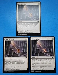 3x Piercing Light Innistrad Crimson Vow 2021 Mtg Magic Card Instant Plains 30 - Picture 1 of 4