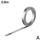Stainless Steel Metric Scale Ruler Self-adhesive-Woodworking Saw F0Y1