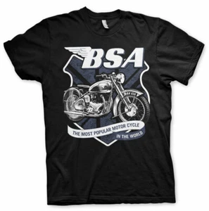Officially Licensed B.S.A. Motorcycles 650 Shield Men's T-Shirt S-XXL Sizes - Picture 1 of 1