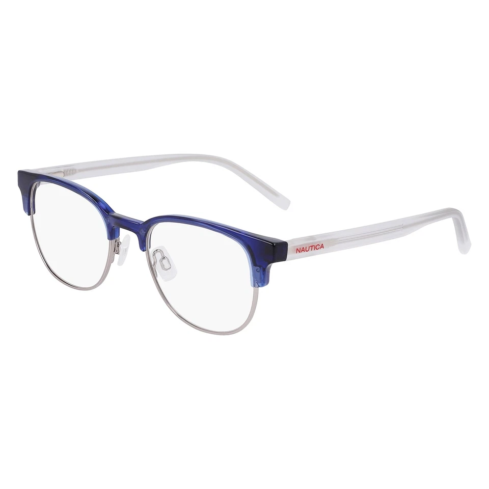 Мужские круглые оправы для очков Nautica 50 мм темно-синие хрустальные N8181 - Изображение 1 из 1