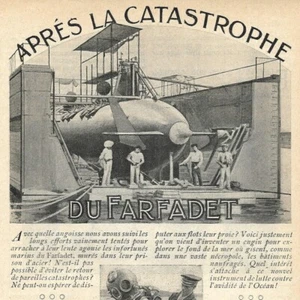 Après la catastrophe du Farfadet - - Article de presse 1905 - Picture 1 of 4