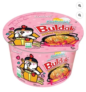 Samyang Buldak Ramen Carbonara, Hot Chicken noodle - 6 Pack BIG BOWL - Picture 1 of 1