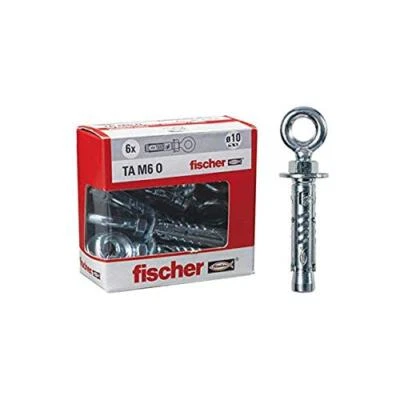 Fischer 71254 Tasselli Acciaio Ta M 6 con occhiolo, Diametro 10 mm, M6 - Immagine 1 di 4
