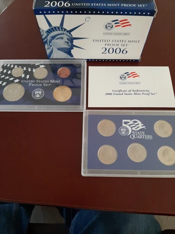 2006 Proof set CN-Clad W/ Kennedy & Sacagawea - (OGP) 10 coins FREE SHIPPING Cover