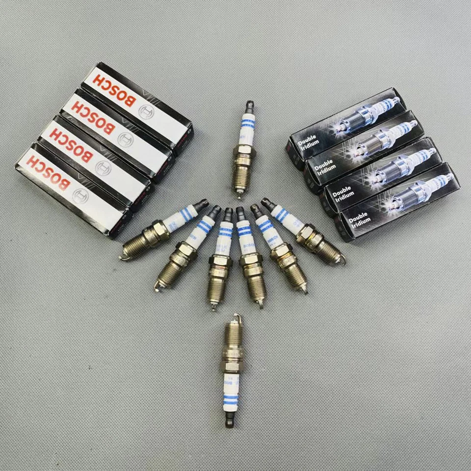 OE Double Iridium Spark Plug 9605 8PCS For Ford Cadillac Lincoln Mazda Mercury - Image 1 of 4