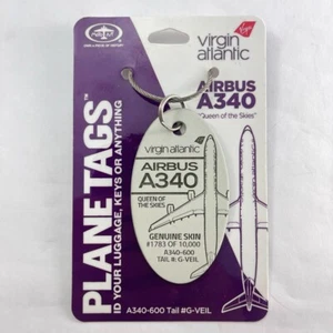 PLANETAGS VIRGIN A340, G-VEIL, the “Queen of the Skies" White Tag - Picture 1 of 4