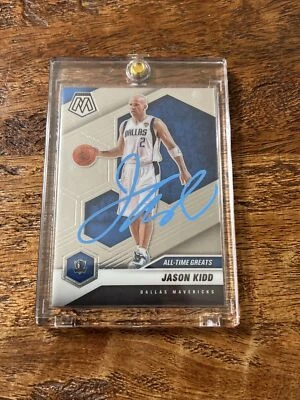 Jason Kidd IP Signed Panini Mosaic Card PSA DNA Autographed Mavericks - Image 1 of 3