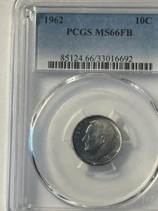 1962 Roosevelt Dime MS66 Full Bands - Picture 1 of 2