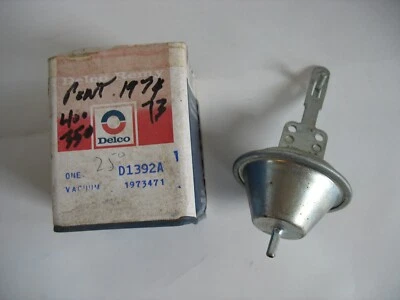 Nuevo de Lote Antiguo GM Delco Remy 1973 1974 Pontiac Ventura Vacuum Advance D1392A 1973471 Foto 1 de 4