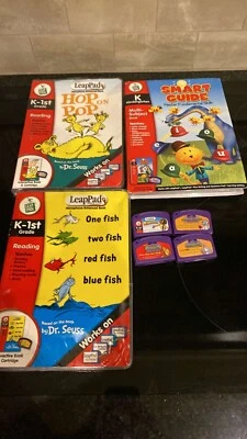 Leappad Hop Pop book & cartridge K-1  leap pad lot bible smart guide one fish - Image 1 of 3