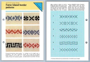 Faror Island .. - Stitch - 1979 Odhams Knitting Collection Instruction Card - Picture 1 of 1