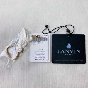 LANVIN PARIS coole Schrift Strass Charm Accessoire Gold kleinere Mängel - Bild 1 von 8