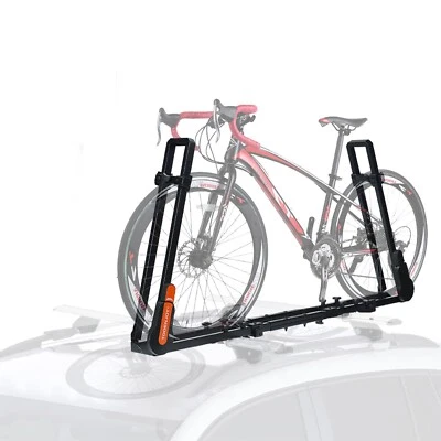 TOOENJOY Roof Bicycle Car Rack, Bike Rooftop Mount Rack w/Dual Load Arm - Image 1 of 4