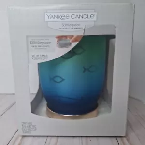 Yankee Candle Scenterpiece with Timer MeltCup Warmer Seaside Silhouette Fish - Picture 1 of 8