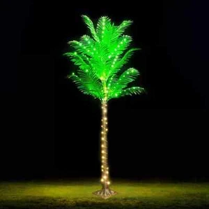 6FT 141 LED Lighted Palm Trees for Outside Patio, Artificial Palm Trees Light... - Picture 1 of 5