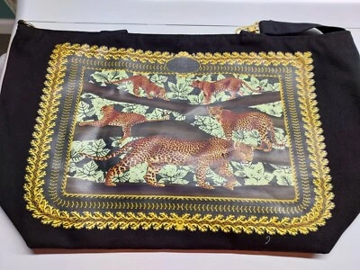 Thursday Friday Something Leopards On Black Tote Bag - Image 1 of 4