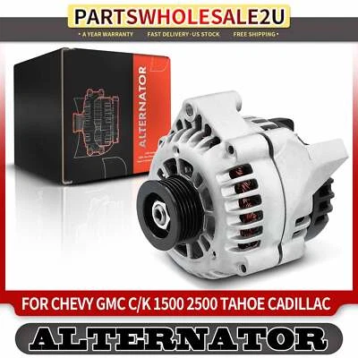 Alternator for Chevrolet C1500 K1500 S10 GMC Yukon Cadillac Escalade 12V CW 6G - Image 1 of 4