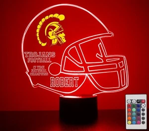 USC Trojaner, College Football LED Sport Fan Lampe, personalisiert GRATIS, mit Fernbedienung - Bild 1 von 11
