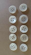 Vintage Buttons - white