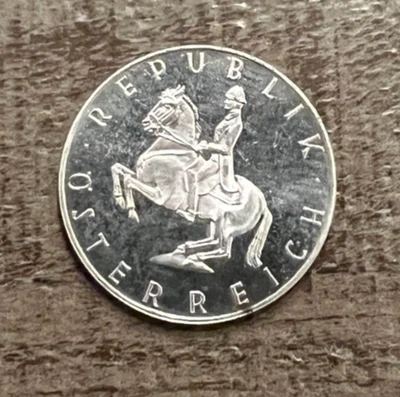 Austria 1965 5 Schilling Proof .640 Silver Coin - Image 1 of 2