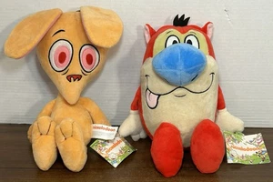 Ren and Stimpy 12 Zoll Plüsch Set 2018 Nickelodeon Neu mit Etikett Good Stuff - Bild 1 von 8