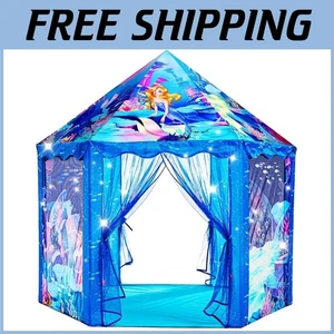 Tenda Castello Principessa per Bambine - Casetta da Gioco da Interno Esterno - Foto 1 di 8