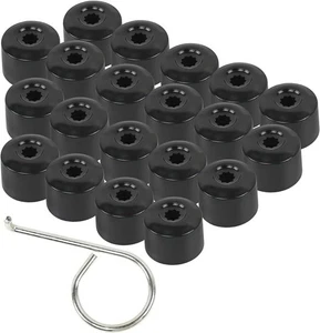 Lug Nut Covers Bolt Caps Compatible with VW Passat Jetta Golf Beetle 1K0 601 17 - Picture 1 of 6