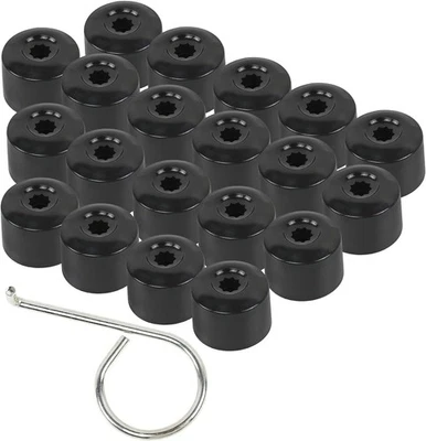 Lug Nut Covers Bolt Caps Compatible with VW Passat Jetta Golf Beetle 1K0 601 17 - Image 1 of 4