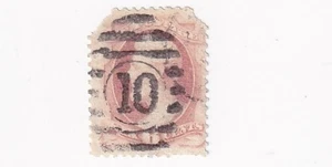 1879 STAMP US SCOTT 186 "Lincoln" 6 CENT USED FANCY CANCEL FAULT - Picture 1 of 1