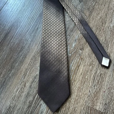Corbata Bergere de Colección Para Hombres Marrón Poliéster Textura Pesada - Hecha con Hilos Importados Foto 1 de 4