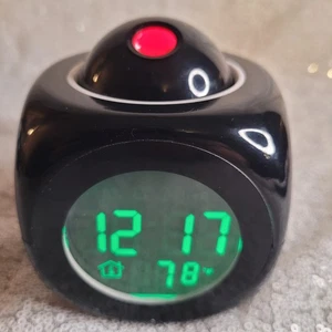 LED Projektionswecker Digital LCD Display Stimme Sprechen Wetter ca. 3,5" - Bild 1 von 8