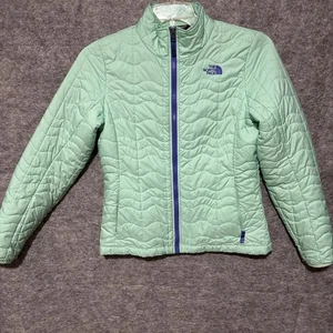 Women’s The North Face Jacket Sz M Teal And Purple Zip Lightweight Warm - Picture 1 of 15