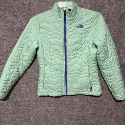 Women’s The North Face Jacket Sz M Teal And Purple Zip Lightweight Warm - Image 1 of 4