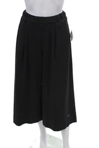 Stateside Womens Elastic Waistband High Rise Wide Leg Pants Black Size Small - Picture 1 of 5