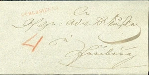869114) Vorphilatelie roter L1 St. Blasien.R.2. auf Taxbrief 1840 - Bild 1 von 1