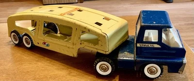 Vintage STRUCTO "Turbine" Car Carrier, Good Condition, Pressed Steel - Image 1 of 4